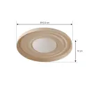 Lindby   Waves LED vegglampe beige Ø 43 cm metall