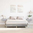 Sengeramme uten madrass grå sonoma 150x200 cm konstruert tre