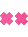2 stk Rosa Pluss/Kryss Nipple Pasties