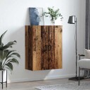  Veggskap Veggmontert Brun 69.5 x 34 x 90 cm Konstruert tre