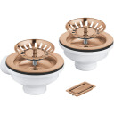 GROHE avløpsventil 1 1/4 t/kv børstet varm solnedgang copper