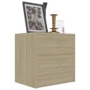 vidaXL Nattbord sonoma eik 40x30x40 cm sponplate