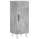 vidaXL Skjenk betonggrå 34,5x34x90 cm konstruert tre