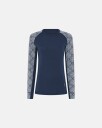 Dovre Women Langermet t skjorte 100% merino ull navy