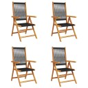 Hagelenestoler 4 stk svart heltre akasie 3214529