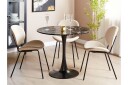 Calmar Spisebord 90x74 cm Rundt   Svart/Gull