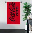 Licens Coca Cola Zero håndkle   70x140 cm   100% bomull   Mykt badehåndkle med Coca Cola Zero logo