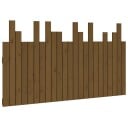 vidaXL Veggmontert hodegavl honningbrun 146,5x3x80 cm heltre furu