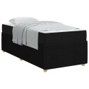  Sengestamme med madrass Svart 80 x 200 cm stoff