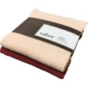 Sabor  Home kjøkkenkluter 2 stk rosa/burgunder