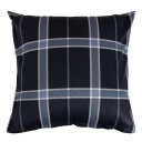Borg Living Putetrekk - 60x63 cm - 100% Bomullssateng - Big check blue​​​​​​​