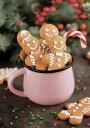 Christmas Gingerbread Cookie Man Plakat Plakat / 50x70cm