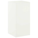 vidaXL Planteholder Hvit 40 x 40 x 80 cm Stål