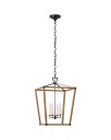 Darlana Wrapped Lantern Rattan / Black