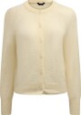 Lindex Fine Knit Cardigan In Wool Blend   LIGHT YELLOW   L
