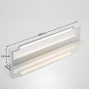 Arcchio Jora LED-vegglampe, IP44, hvit, 60 cm