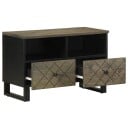  TV benk svart 70x33x46 cm heltre mango