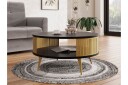 Galia Sofabord 75 cm - Gull/Svart