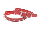 Hundehalsbånd med nitter L 37-47CM Vælg farve