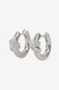 Snö of Sweden - Øreringer Everly Chunky Knot Crystal Ring Ear - Sølv