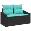 vidaXL Hagemøbelsofa Grå 123 x 62 x 69cm polyrotting