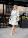 A-View Linen dress Grønn 38
