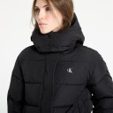 Calvin Klein Jeans Matte Monologo Mw Short Puffer - Black - L