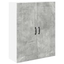  Kjøkkenskap med hylle Betonggrå 80 x 31 x 100 cm Konstruert tre