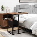 vidaXL Sidebord svart 55x36x59,5 cm konstruert tre