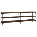  TV benk røkt eik 160x30x50 cm konstruert tre