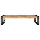 Badehylle med hylle 100 x 50 x 23 cm Massiv mango tre jern