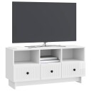  TV skap Høgglans hvit 102 x 34,5 x 50 cm Konstruert tre