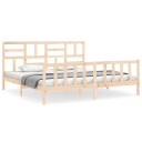 vidaXL Sengeramme med hodegavl 6FT Super King heltre 8720845982614