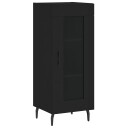 vidaXL Skjenk svart 34,5x34x90 cm konstruert tre