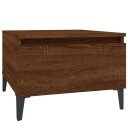  Sidebord brun eik 50x46x35 cm konstruert tre 8720845668754