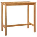 vidaXL Barbord Naturlig 110 x 60 x 105 cm Solid teak