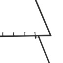 vidaXL Juletre til dekorasjon metall svart 125 cm