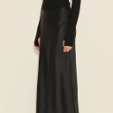 Emilia Button Skirt Black