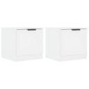 vidaXL Nattbord 2 stk hvit 40x39x40 cm