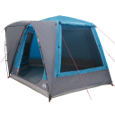 Camping Telt Hytte med tak Blå 420 x 420 x 227 cm Polyester