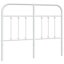  Sengegavl i metall hvit 120 cm 8720845882013