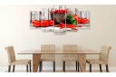 Bilde Red Vegetables 5 Parts Wood Wide 200x100 Artgeist sp. z o. o.