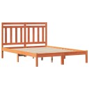  Sengestamme med hodegjerde Vokset Brun 150 x 200 cm Massiv furu