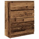 Skjenk gammelt tre 80x35x99 cm konstruert tre