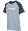 Hummel T skjorte   HmlJR   Dusty Blue   Hummel   4 år (104)   T skjorte Lyseblå Marineblå