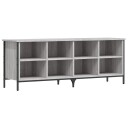 vidaXL Skoskap gr? sonoma 131x35x50 cm konstruert tre