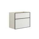 Dansani Inzo Alu-ramme Svart Servantskap med Ekstra Stor Underskuff eik / 120cm Dobbel DA-M17-8050