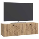  Vegghengt TV skap Artisan eik 98 x 31 x 30 cm Konstruert tre