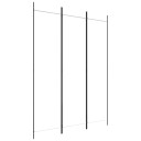 vidaXL Romdeler 3 paneler hvit 150x200 cm stoff