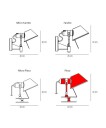 Artemide Tolomeo Pinza Vegglampe med Klemme